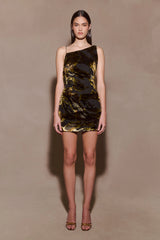 Ayana Cross Back Mini Dress - Velvet Burnout
